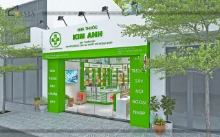 THIẾT KẾ TIỆM THUỐC TÂY KIM ANH